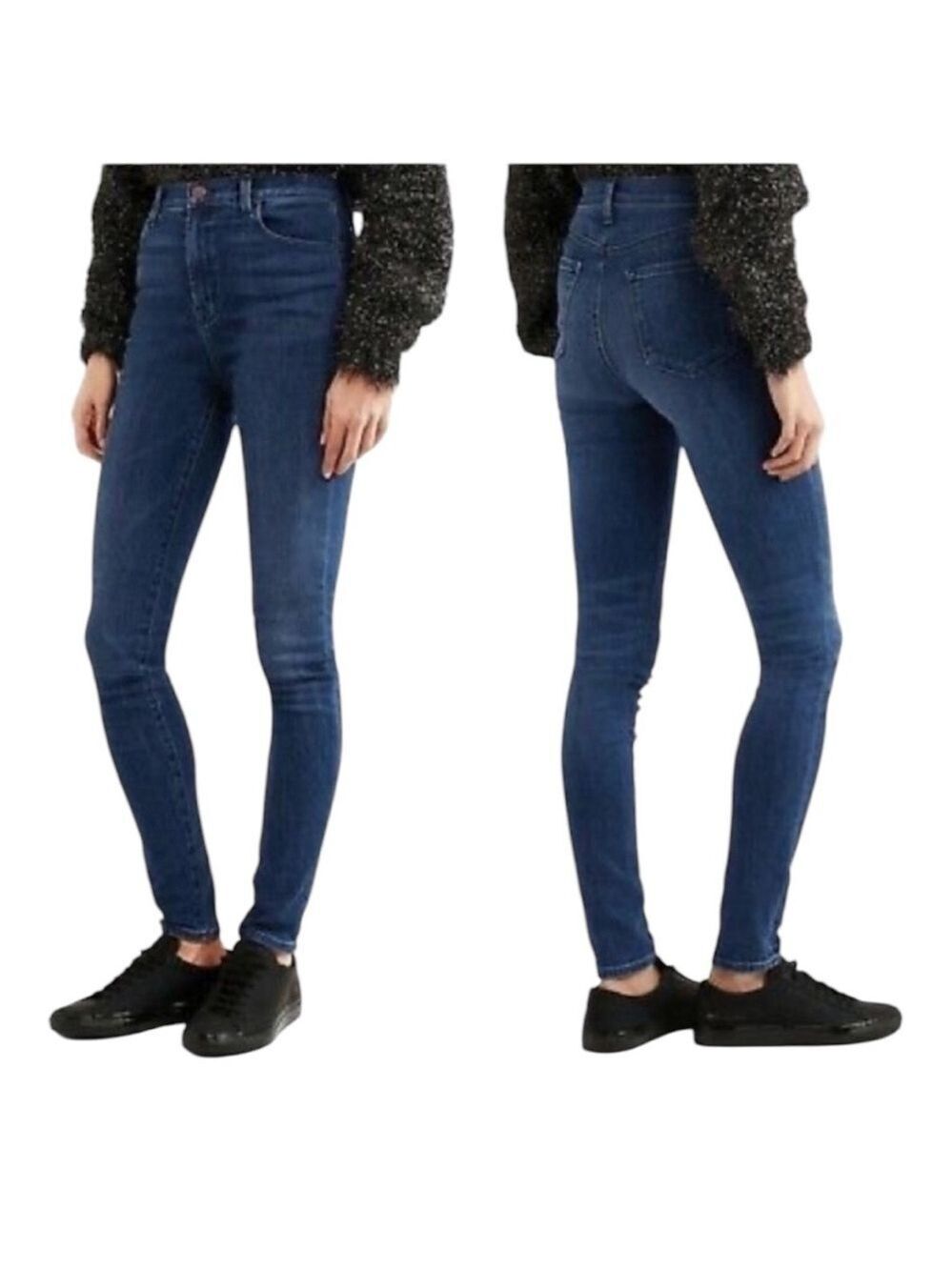 J Brand Carolina Super HighRise Skinny Jeans In Swift Wash Size 28